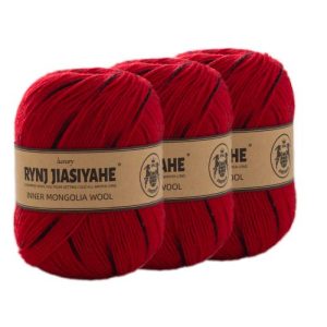 Cashmere Yarn for Crocheting 3-Ply Worsted Pure Mongolian Warm Soft Weaving  Fuzzy Knitting Cashmere Hand
